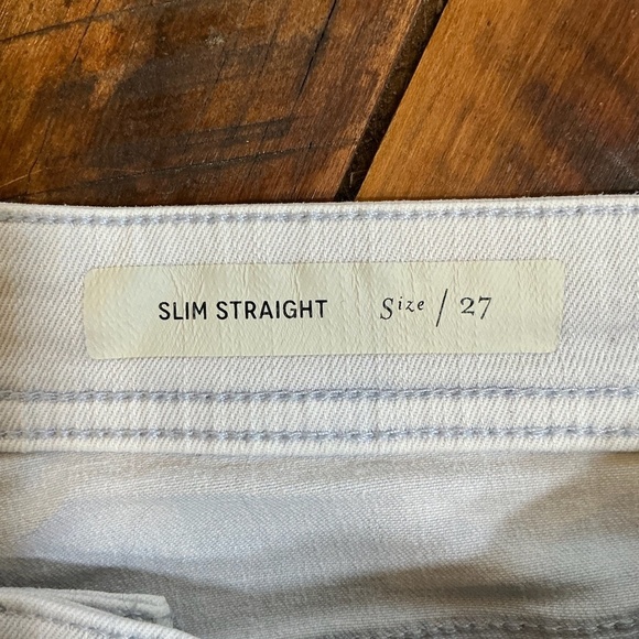Pilcro and the Letterpress Slim Straight Distressed Jeans Light Wash Size 27 - Picture 10 of 13